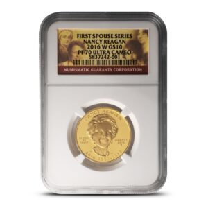 2016-W 1/2 oz Proof US Mint Nancy Reagan Gold Coin PR/PF70 (Varied Label, PCGS or NGC)