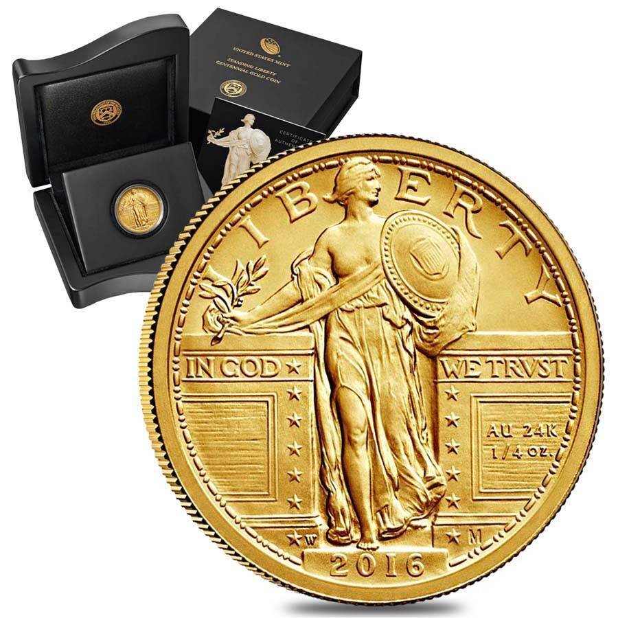 2016-W 1/4 oz American Gold Standing