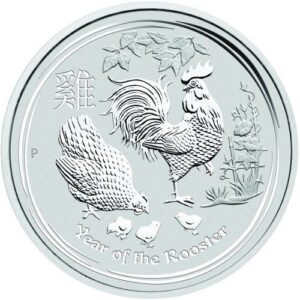 2017 1 Kilo Australian Silver Lunar Rooster Coin (BU)
