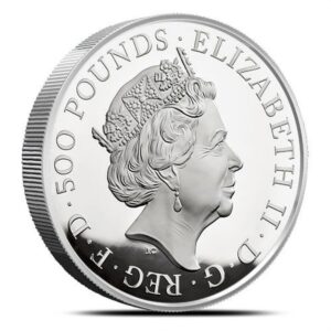 2017 1 Kilo Proof British Silver Queens Beast Unicorn Coin (Box + CoA)