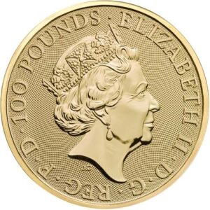 2018 1 oz British Gold Queens Beast Unicorn Coin
