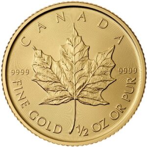 2018 1/2 oz Canadian Gold Maple Leaf Coin (BU)