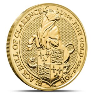 2018 1/4 oz British Gold Queens Beast Black Bull Coin