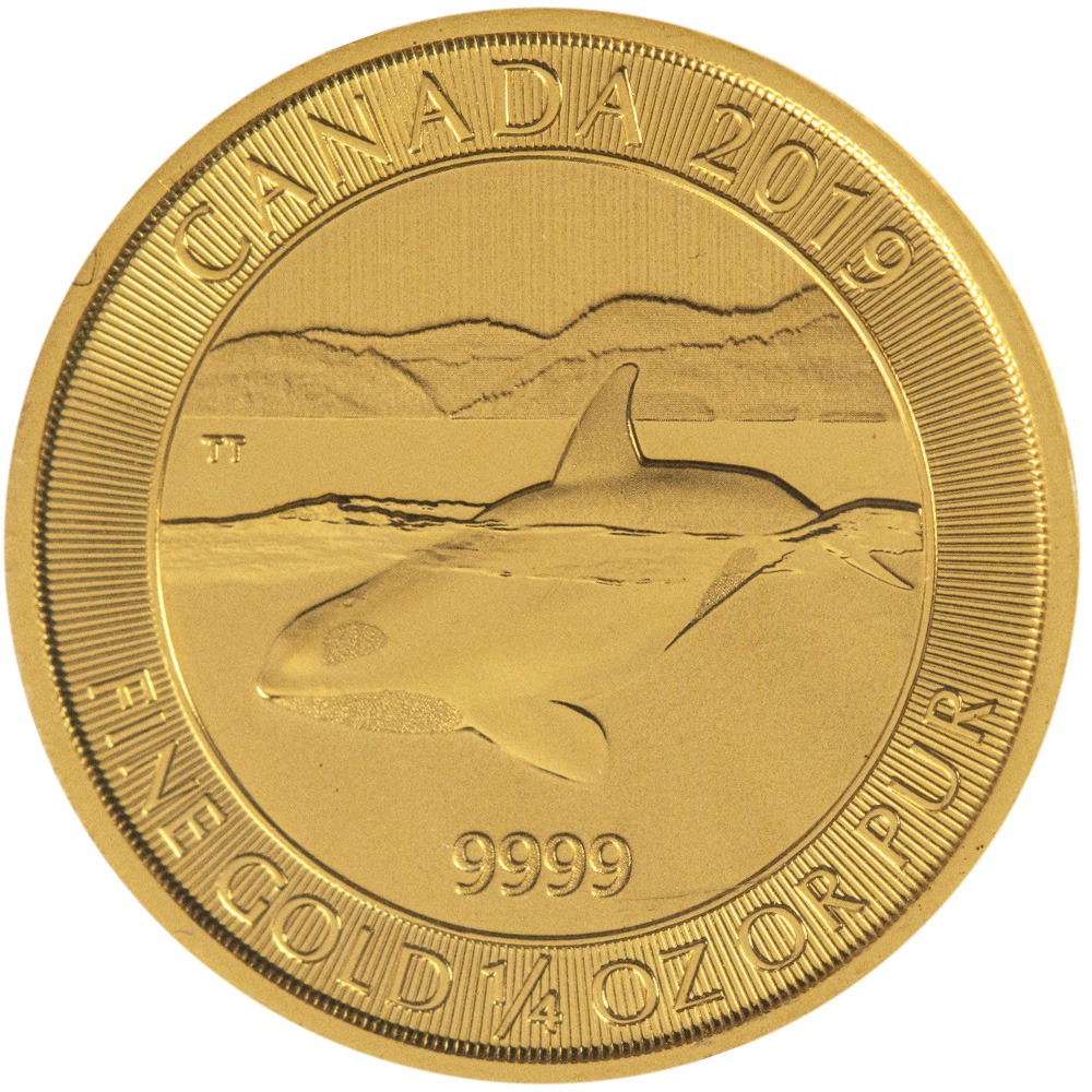 2019 1/4 oz Canadian Orca Gold Coin