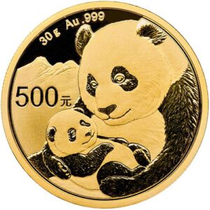 2019 30 Gram Chinese Gold Panda Coin (BU)
