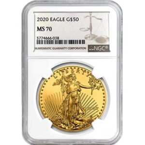 2020 1 oz American Gold Eagle Coin NGC MS70