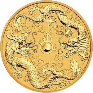 2020 1 oz Australian Gold Double Dragon Coin