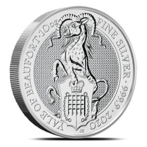 2020 10 oz British Silver Queens Beast Yale Coin