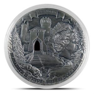 2021 1 Kilo Niue Blood Of Elves The Witcher Series Silver Coin (Box + CoA)