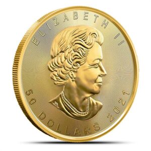 2021 1 oz Canadian Gold Maple Leaf Coin (BU)