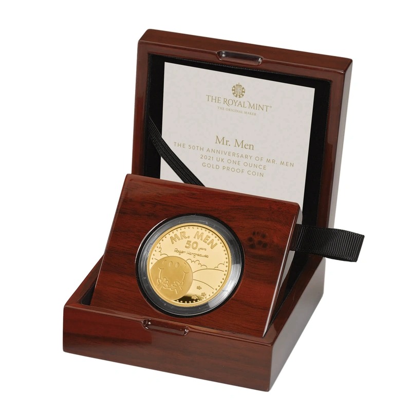 1 oz Mr Men Mr Happy Proof Gold Coin