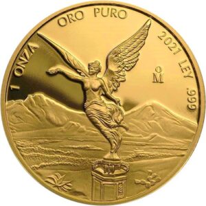 2021 1 oz Proof Mexican Gold Libertad Coin (In Capsule)