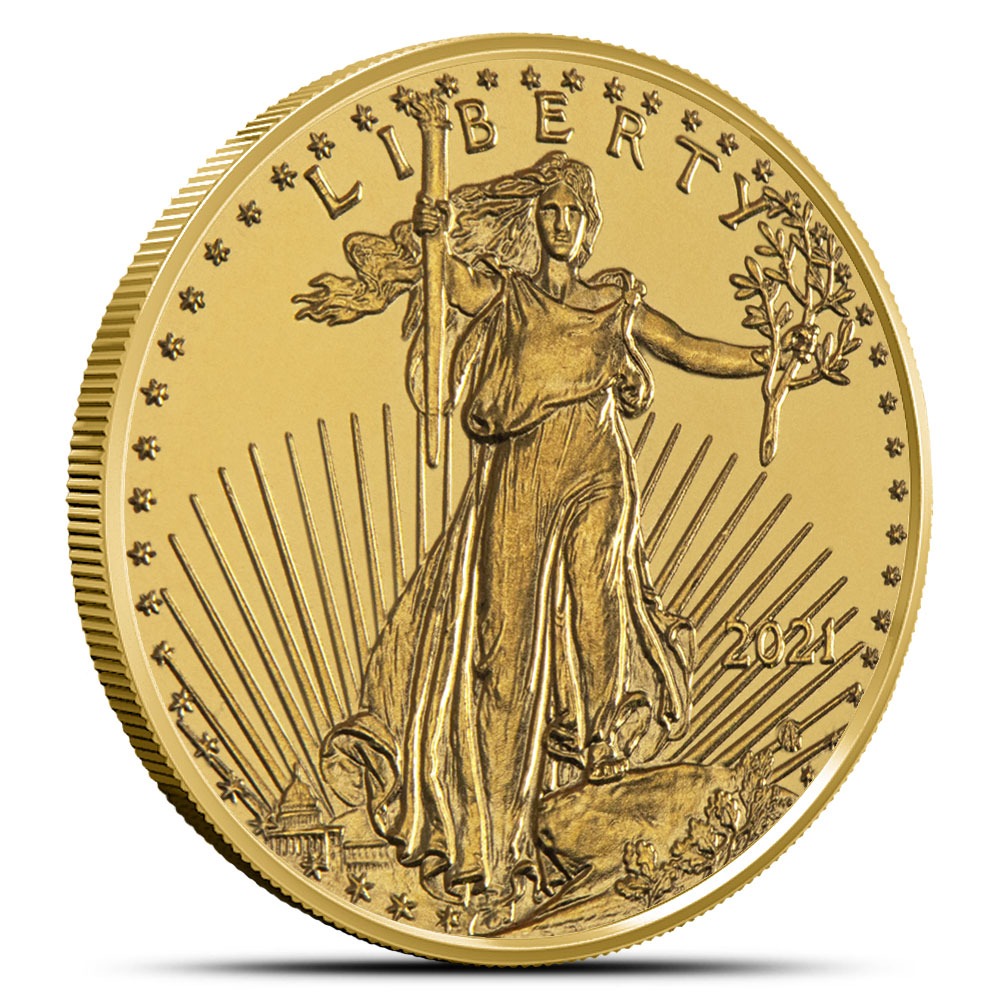 2021 1/10 oz American Gold Eagle Coi