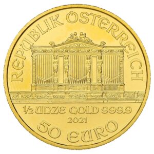 2021 1/2 oz Austrian Gold Philharmonic Coin