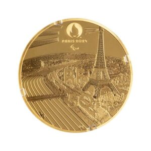 2021 1/4 oz Proof French Tokyo to Paris Handover Gold Coin (Box + CoA)