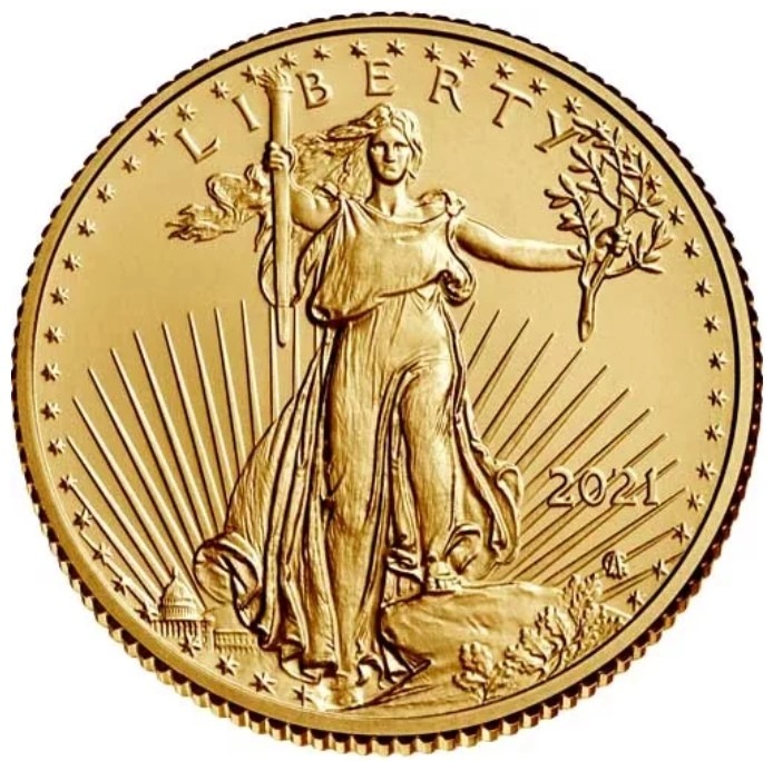 2021 1/4 oz American Eagle Gold Coi