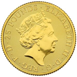 2021 1/4 oz White Greyhound of Richmond Gold Coin Queen’s Beasts