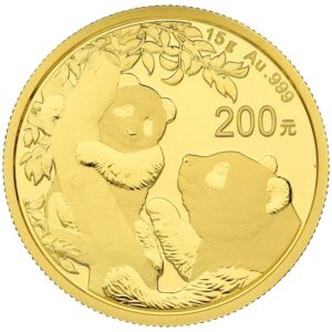 2021 15 Gram Chinese Panda Gold Coin