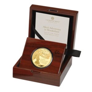 2021 1 oz Alices Adventures in Wonderland Proof Gold Coin Boxed