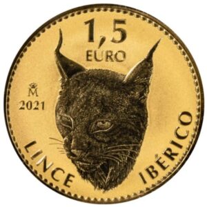 2021 1 oz Spanish Gold Iberian Lynx Coin