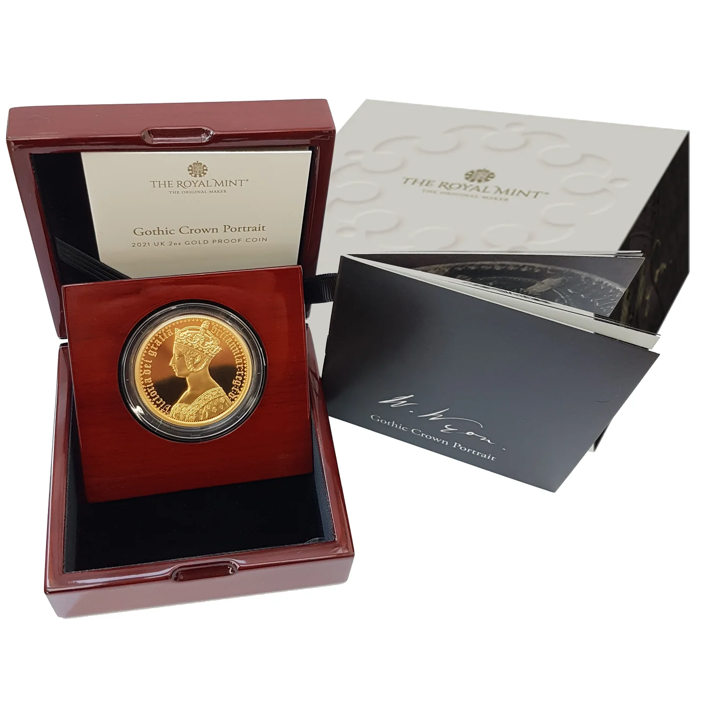 2021 2 oz Proof British Gold Gothic