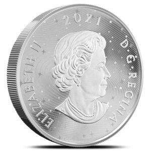 2021 5 oz Colorized Canadian Silver Solar System Coin (Box + CoA)