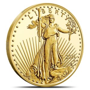 2021-W 1 oz Proof American Gold Eagle Coin (Box + CoA, Type 2)