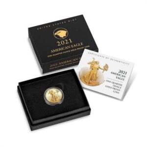 2021-W 1/4 oz Proof American Gold Eagle Coin (Box + CoA, Type 2)