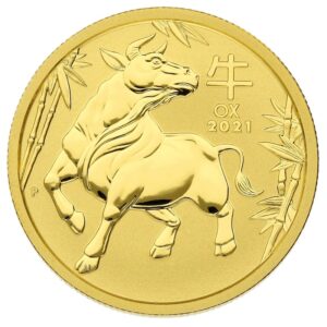 2021 1/2 oz Year of the Ox Gold Coin Perth Mint Australian Lunar Series