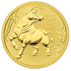 2021 1/4 oz Year of the Ox Gold Coin Perth Mint Australian Lunar Series
