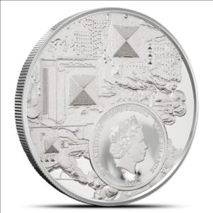 2022 1 oz Proof Cook Islands Platinum Legacy of the Pharaohs Coin (Ultra High Relief)