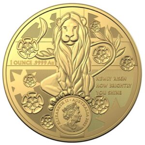 2022 1 oz Royal Australian Mint Gold New South Wales Coat of Arms Coin
