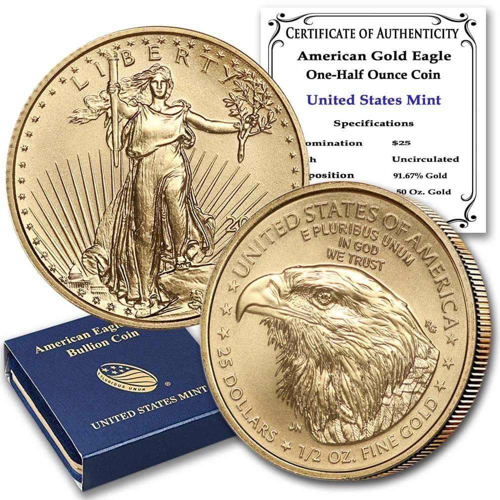 2022 1/2 oz American Gold Eagle Coi