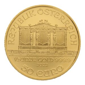 2022 1/2 oz Austrian Gold Philharmonic Coin