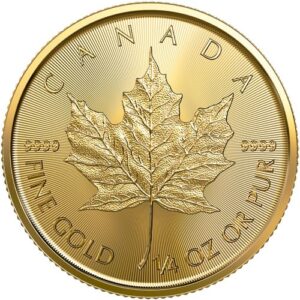 2022 1/4 oz Canadian Gold Maple Leaf Coin (BU)