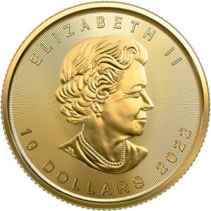 2022 1/4 oz Canadian Gold Maple Leaf Coin (BU)