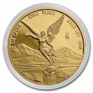 2022 1/4 oz Proof Mexican Gold Libertad Coin (In Capsule)