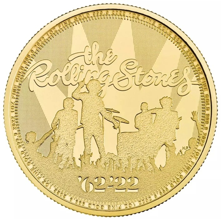 2022 1 oz Rolling Stones Gold Coin