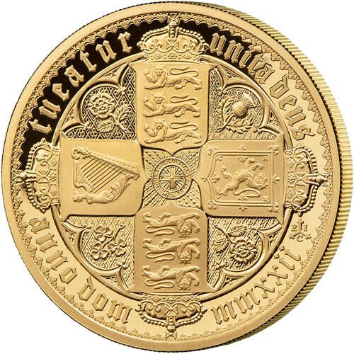 2 oz Proof St. Helena Gold Gothic Cr