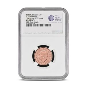 2022 British Gold Memorial Sovereign NGC MS69 DPL (First 500 Struck, King Charles Obverse)