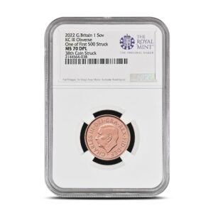 2022 British Gold Memorial Sovereign NGC MS70 DPL (First 500 Struck, King Charles Obverse)