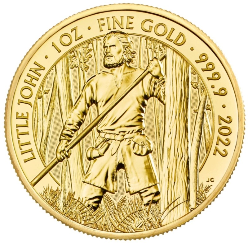 2022 1 oz Little John Gold Coin Myth