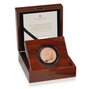 2022 Proof £5 Gold Crown Coin 100th Anniversary of the Discovery of Tutankhamun’s Tomb Boxed