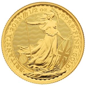 2023 1/2 oz Gold Britannia Coin Queen Elizabeth II