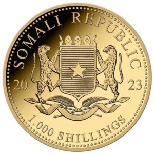 2023 1 oz African Wildlife Elephant Gold Coin