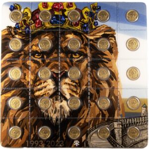 2023 25 12.5 Gram Niue Czech Lion Gold Multigram Coin (25 x 1/2 Gram New, w/ Assay)