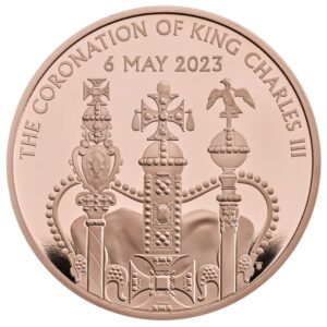 2023 £5 Gold Crown Coronation of King Charles III Proof Coin Boxed