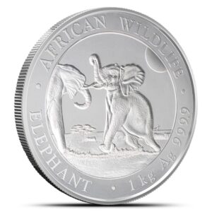 2024 1 Kilo Somalia Silver Elephant Coin (BU)