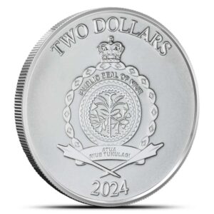 2024 1 oz Niue Silver Roaring Lion Head Coin