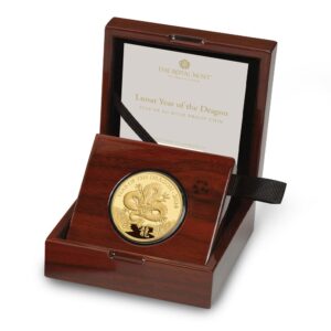 2024 1 oz Proof British Gold Year of the Dragon Coin (Box + CoA)
